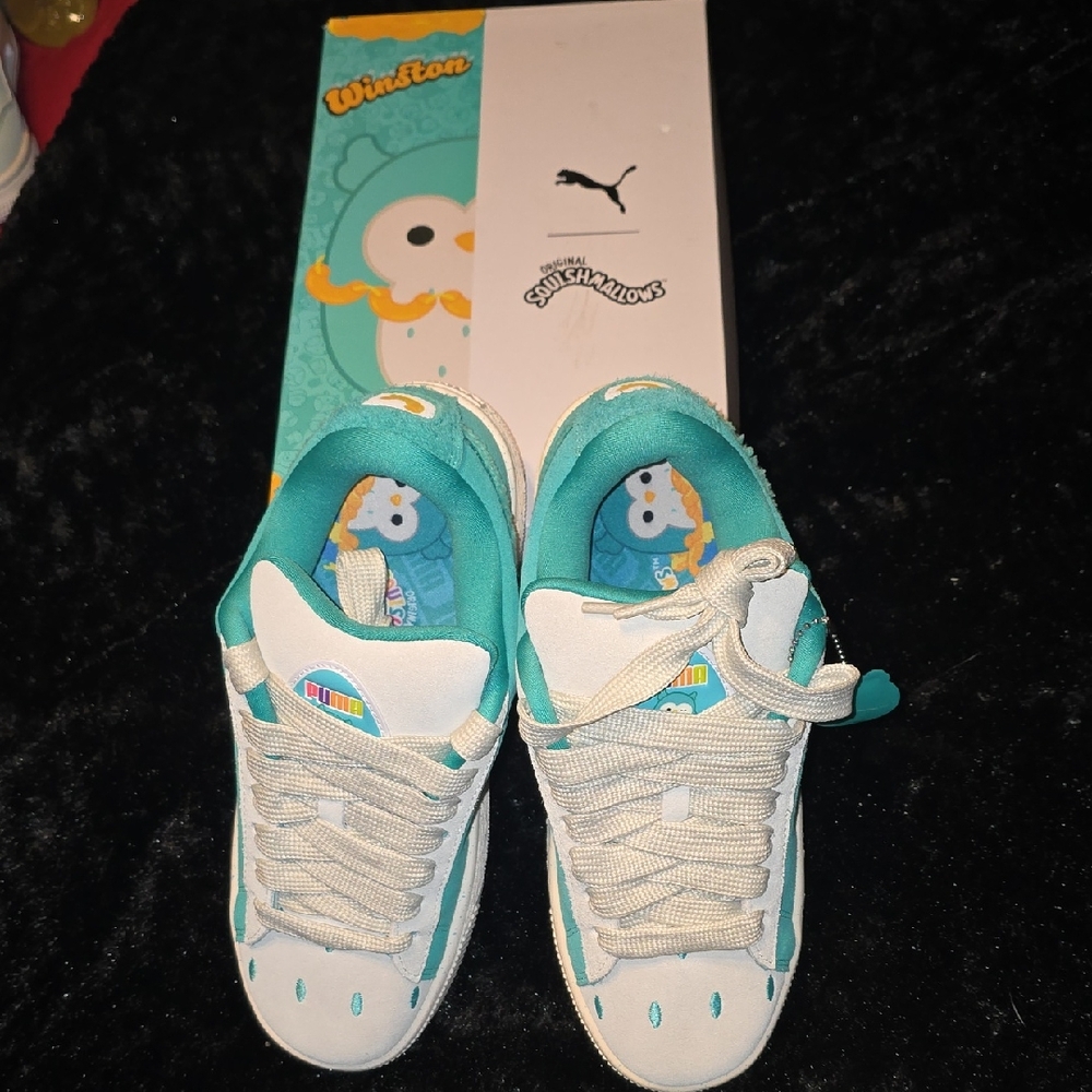 Puma Sneakers - White and Teal...squishmallow